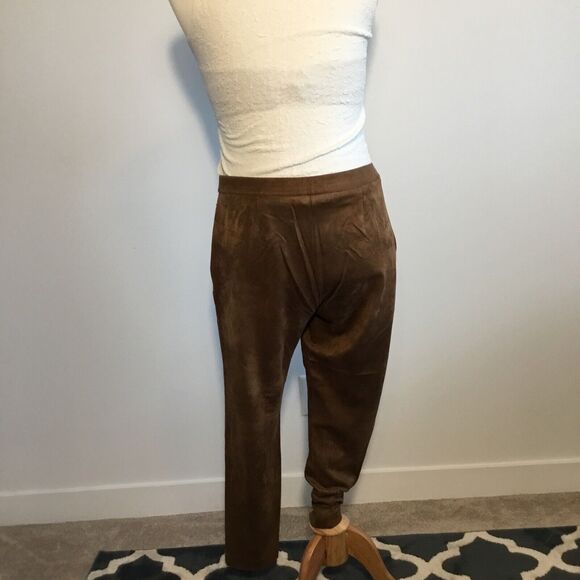 Suede 2 pc Zip Jacket ankle pants suit L (12/14) Old Money Clean Girl J. Jill - Picture 14 of 16